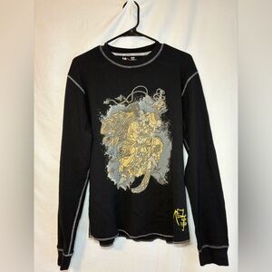 Most Official 7 Vintage Style Japanese Inspired Men’s Waffle Knit Shirt Size XL